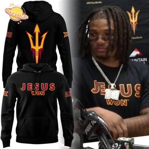 Arizona State Sun Devils 2024 JESUS WON Limited Edition Hoodie