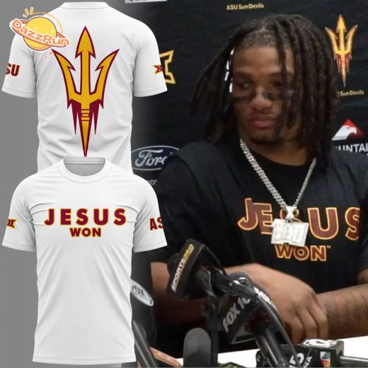 Arizona State Sun Devils JESUS WON 2024 Limited Edition T-Shirt (Version 2)