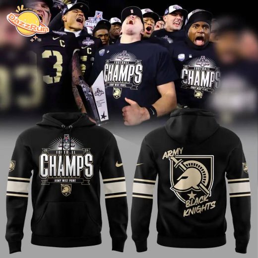 Army Black Knights 2024 AAC Football Champions Hoodie – Special Edition