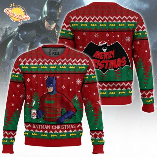 Batman Christmas Ugly Sweater Holiday Apparel