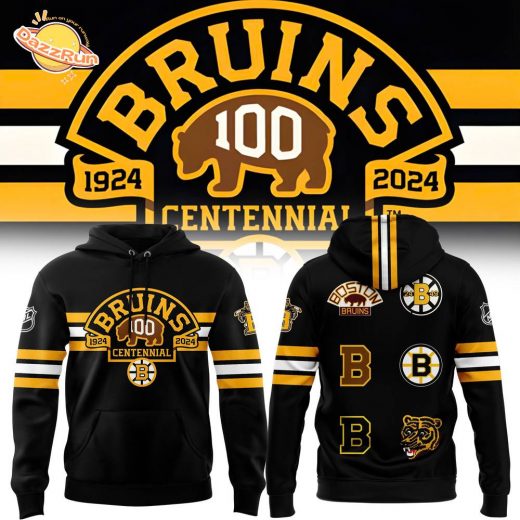 Boston Bruins 100th Birthday Throwback Premium Hoodie – Limited Edition