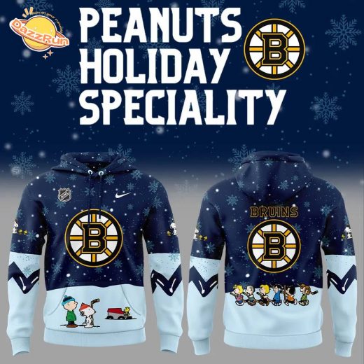 Boston Bruins Peanuts & Snoopy Night Nike Hoodie – 2024 Edition