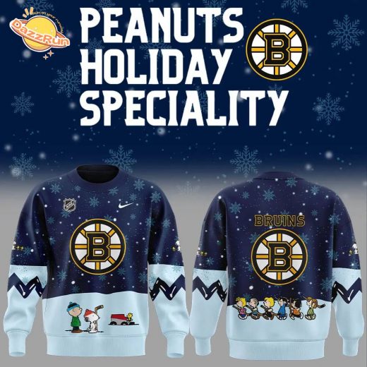 Boston Bruins Peanuts & Snoopy Night Nike Sweatshirt – 2024 Edition