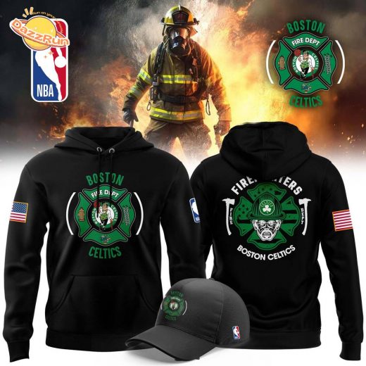 Boston Celtics x Firefighter Appreciation Night 2024 Premium Limited Pullover Hoodie