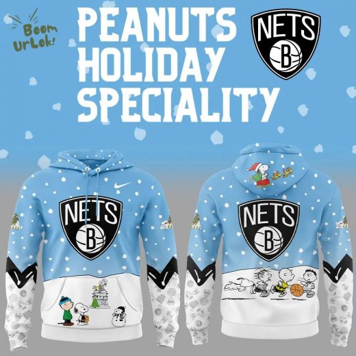 Brooklyn Nets Peanuts & Snoopy Nike Hoodie – Version 2