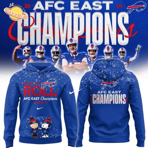 Buffalo Bills 2024 AFC East Champions Snoopy Hoodie