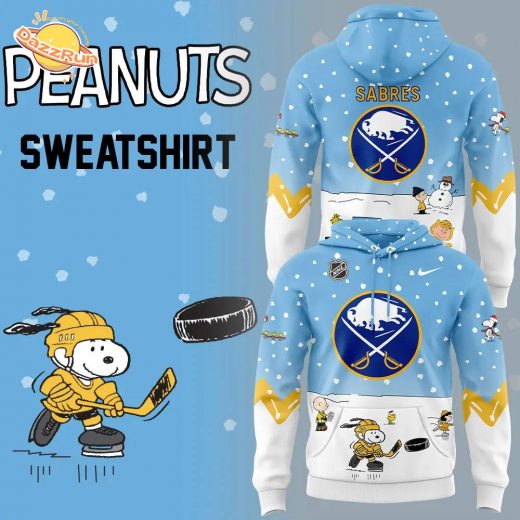 Buffalo Sabres Peanuts & Snoopy Night Nike Hoodie – 2024 Edition