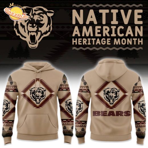 Chicago Bears Native American Heritage Hoodie 2024 Version