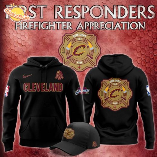 Cleveland Cavaliers 2024 Firefighter Appreciation Night Nike Hoodie