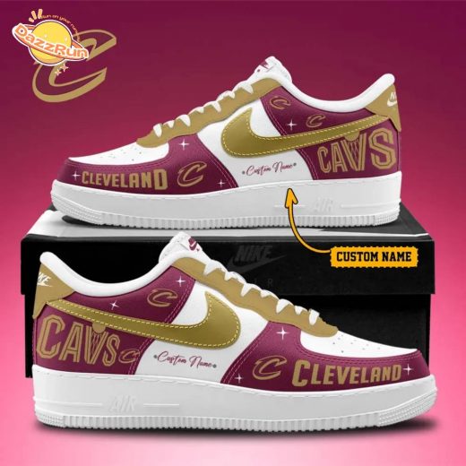 Cleveland Cavaliers Nike Air Force 1 Limited Shoes 2024/2025 Version 2