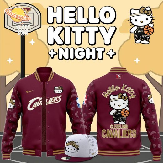 Cleveland Cavaliers x Hello Kitty Night 2024 Premium Limited Edition Bomber Jacket