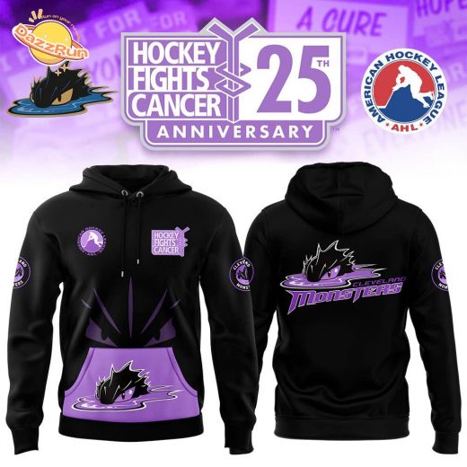 Cleveland Monsters 2024 Hockey Fight Cancer Hoodie