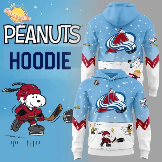 Colorado Avalanche Peanuts & Snoopy Night Nike Hoodie – 2024 Edition