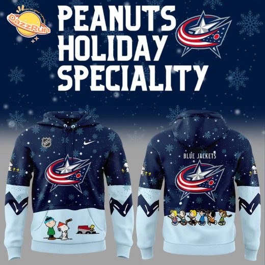 Columbus Blue Jackets Peanuts & Snoopy Night Nike Hoodie – 2024