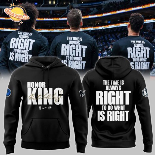 Dallas Mavericks x 2025 Martin Luther King Day Premium Pullover Hoodie | Limited Edition MLK Day Hoodie