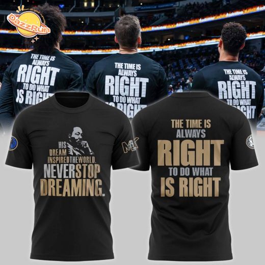 Dallas Mavericks x 2025 Martin Luther King Day Premium Tee | MLK Day NBA Tee