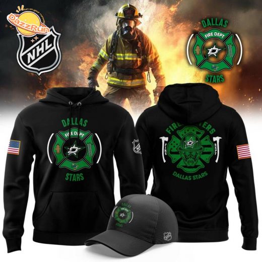 Dallas Stars 2024 Firefighter Appreciation Night Limited Edition Pullover Hoodie