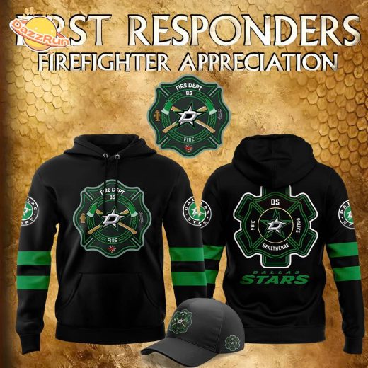 Dallas Stars 2024 Firefighter Appreciation Night Personalized Limited Hoodie