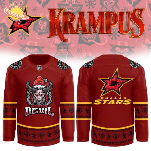 Dallas Stars 2024 NHL Christmas Devil Krampus Holiday Limited Edition Jersey