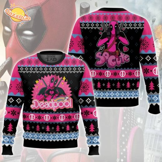 Deadpool Christmas Ugly Sweater Holiday Fun Edition