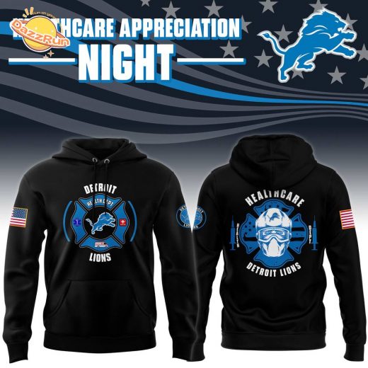 Detroit Lions 2024 Healthcare Appreciation Night Premium Limited Hoodie