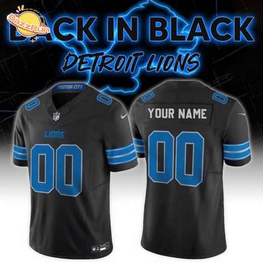 Detroit Lions Back In Black 2024 NFL Limited Edition Jersey