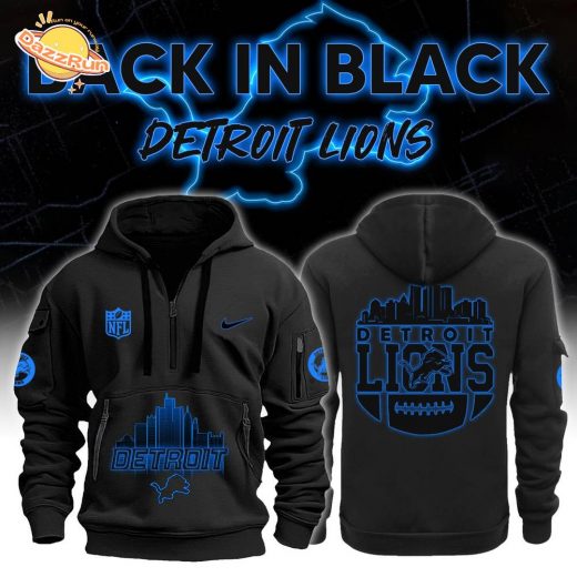 Detroit Lions Back In Black NFL 2024 Limited Edition New Hoodie – Special Edition