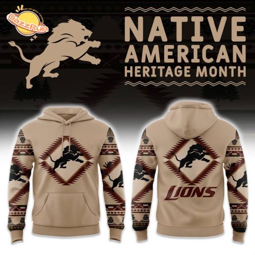 Detroit Lions Native American Heritage Hoodie 2024 Version