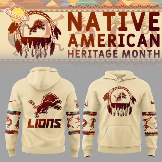 Detroit Lions Native American Heritage Hoodie – Limited Edition