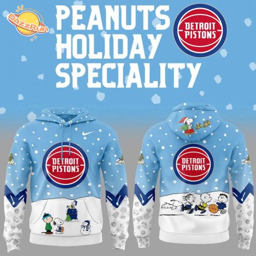 Detroit Pistons Peanuts & Snoopy Nike Hoodie – Version 2