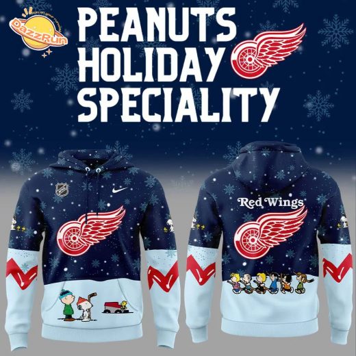 Detroit Red Wings Peanuts & Snoopy Night Hoodie – Nike 2024 Collection