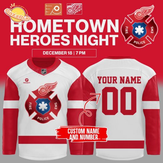 Detroit Red Wings Special HOMETOWN HEROES Jersey 2024 (Custom Name & Number)