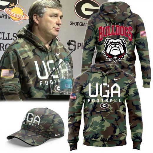 Georgia Bulldogs Football 2024 Salute to Service Camo Hoodie