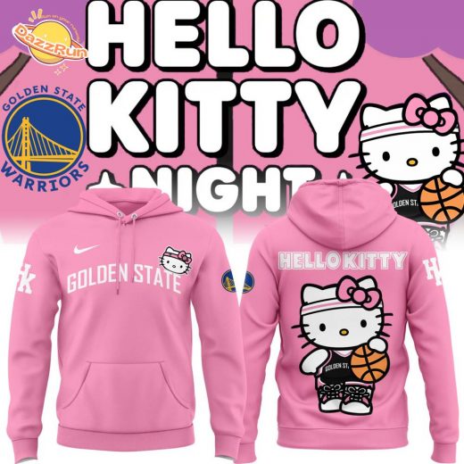 Golden State Warriors x Hello Kitty 2024 Limited Edition Hoodie (Pink)