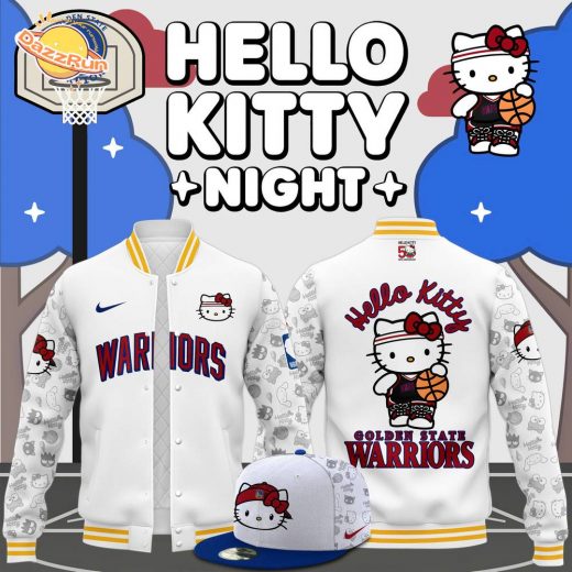 Golden State Warriors x Hello Kitty Night 2024 Premium Limited Edition Bomber Jacket