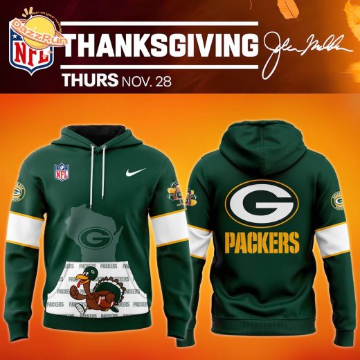 Green Bay Packers 2024 Thanksgiving Limited Edition Pullover Hoodie