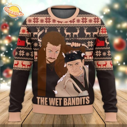 Home Alone Wet Bandits Christmas Ugly Sweater