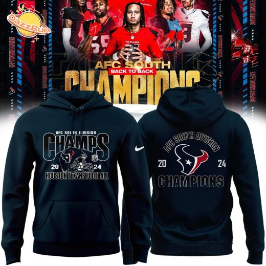 Houston Texans AFC South Division Champions Hoodie – Black Special Edition 2024