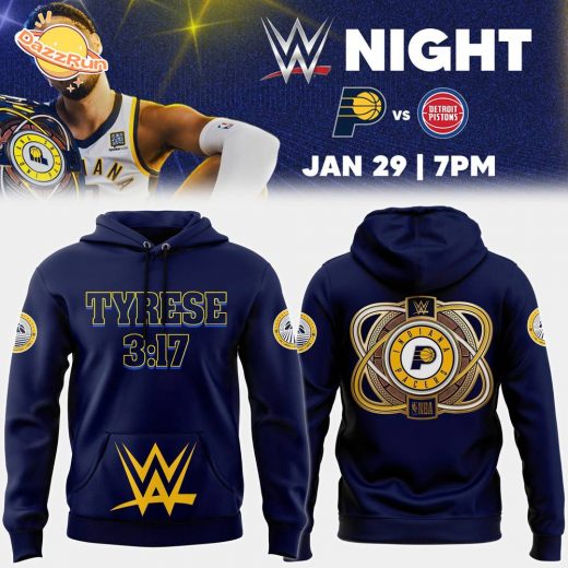 Indiana Pacers x 2025 WWE Night Premium Pullover Hoodie | Limited Edition NBA x WWE Hoodie