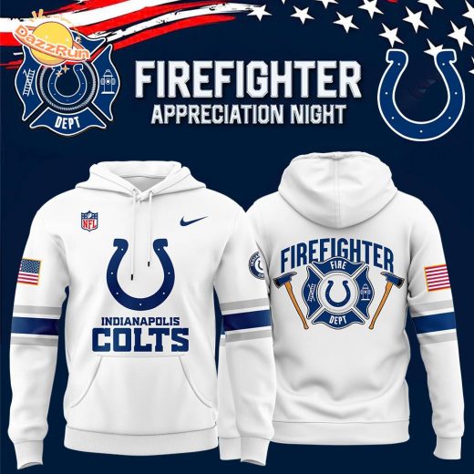 Indianapolis Colts x 2024 Firefighter Appreciation Night Premium Limited Pullover Hoodie