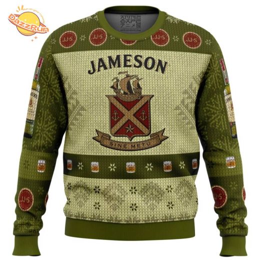 Jameson Irish Whiskey Christmas Ugly Sweater