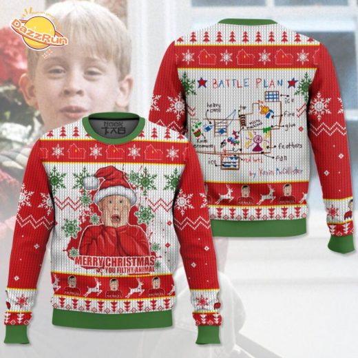 Kevin McCallister Home Alone Ugly Christmas Sweater