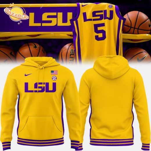 LSU Tigers Special Edition Gold Basketball Hoodie 2024