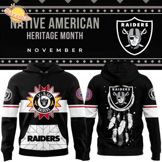 Las Vegas Raiders 2024 Native American Heritage Month Premium Limited Pullover Hoodie