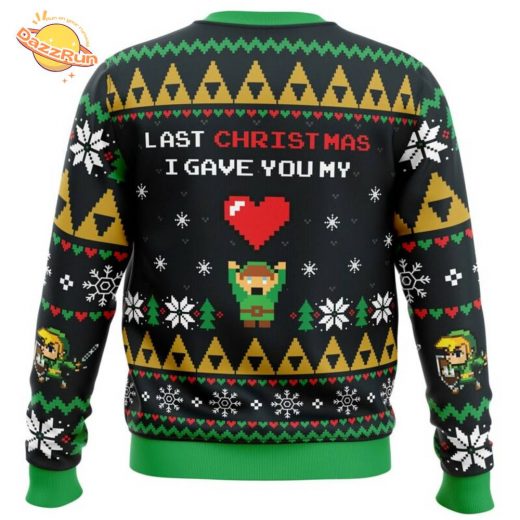 Legend of Zelda Link To My Heart Christmas Sweater