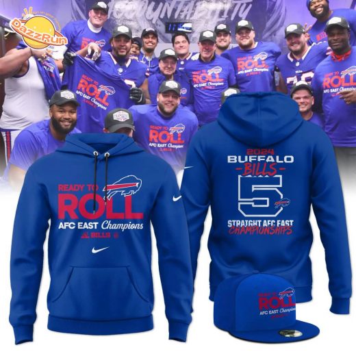 Limited Edition 5 Straight AFC East Division Champions Hoodie – 2024