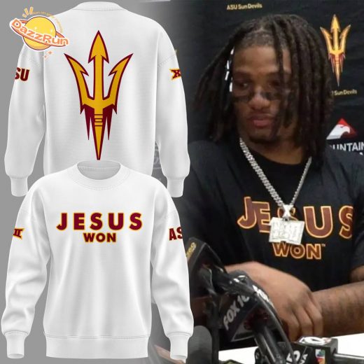 Limited Edition Arizona State Sun Devils JESUS WON Sweatshirt 2024 (Version 1)