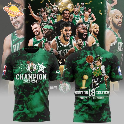 Limited Edition Boston Celtics 18-Time Champions T-Shirt – 2024