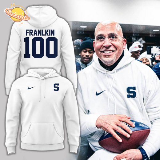 Limited Edition Coach James Franklin 100 Wins Penn State Football Hoodie | College Football Coach Hoodie