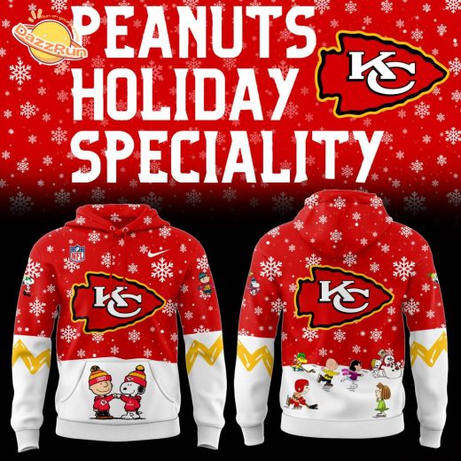 Limited Edition Kansas City Chiefs Peanuts Holiday Speciality Hoodie